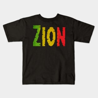 Zion, Rastafarian, Ethiopia Kids T-Shirt